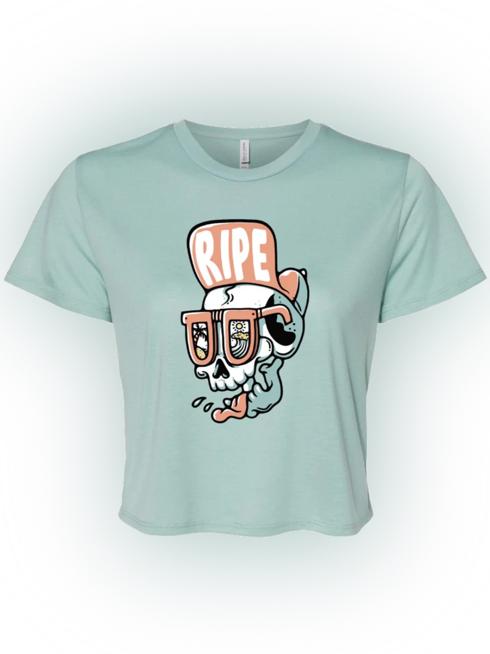 Ripe Short Sleeve Tee Soft with Skull Graphic - Size XL